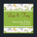 Lente bruiloft - Gepersonaliseerd Magneet<br><div class="desc">Spring Wedding - Gepersonaliseerd magneet. Creëer door Myhome71 Gallery 2009.</div>