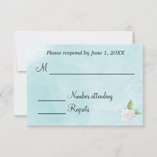 Lente Bruiloft RSVP Kaartje