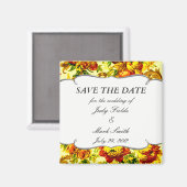 Lente Bruiloft Save The Date Magneet (Voorkant / Achterkant)