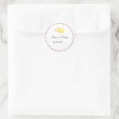 Lente Bruiloft (Sticker) Ronde Sticker (Tas)