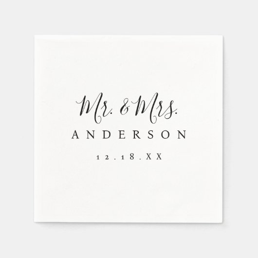 lente bruiloft zomer servet (Voorkant)