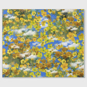 Lente Butercup bloemen in de wolken Cadeaupapier (Vlak)