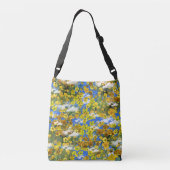 Lente Butercup bloemen in de wolken Crossbody Tas (Achterkant)