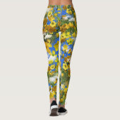 Lente Butercup bloemen in de wolken Leggings (Achterkant)
