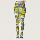 Lente Butercup bloemen in de wolken Leggings (Voorkant)