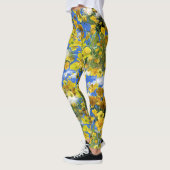 Lente Butercup bloemen in de wolken Leggings (Links)