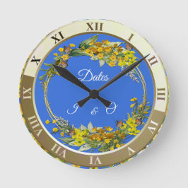 Lente Butercup bloemen in de wolken Ronde Klok