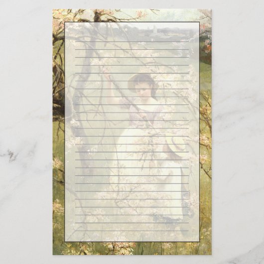 Lente, c.1880 briefpapier (Voorkant)