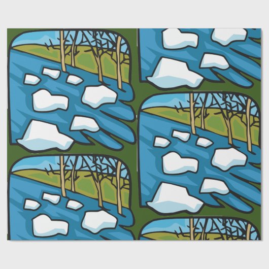 Lente Cadeaupapier (Vlak)