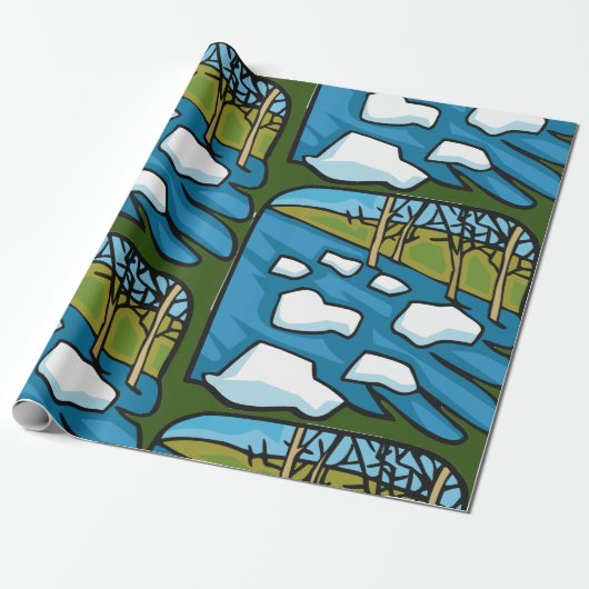 Lente Cadeaupapier (Uitgerold)