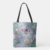 Lente Calas en Vlinders Tote Bag (Achterkant)