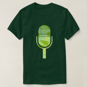 Lente Camo Patroon Vintage Mic T-shirt