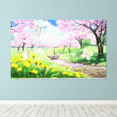 lente canvas afdruk (Insitu (Houten vloer))