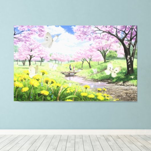 lente canvas afdruk (Insitu (Houten vloer))