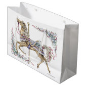 Lente Carrousel Paard Cadeautas (Voorkant Gekanteld)