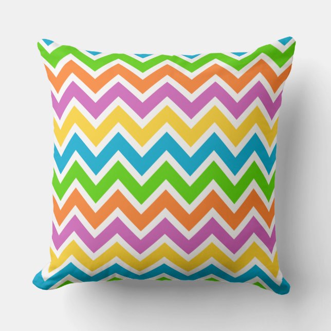 lente chevron kussen (Voorkant)