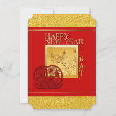 Lente Chinees Rat Jaar 2020 Partij Uitnodigen Kaart (Voorkant)