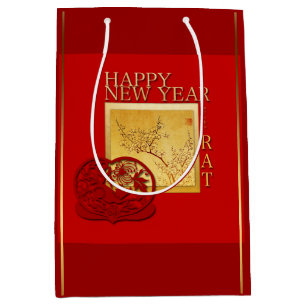 Lente Chinese Rat Year 2020 Medium Gift Bag Cadeauzakje