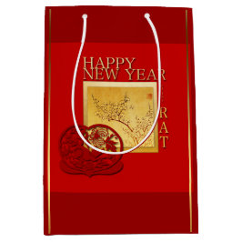 Lente Chinese Rat Year 2020 Medium Gift Bag Medium Cadeauzakje