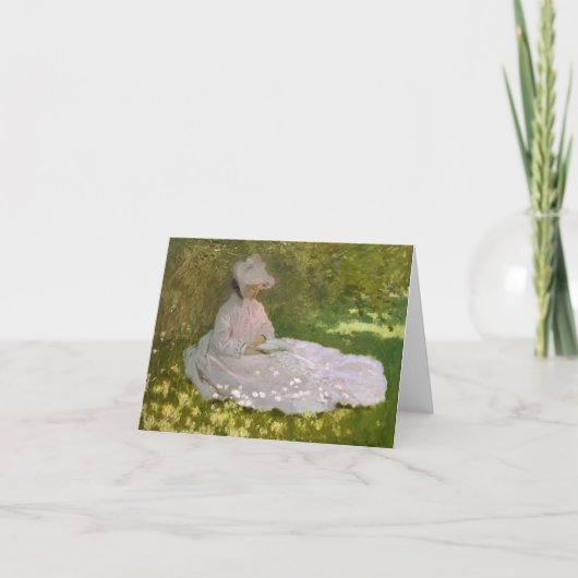 Lente - Claude Monet Bedankkaart (Voorkant)