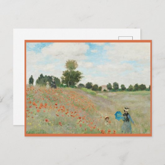 lente-Claude Monet Briefkaart (Voorkant / Achterkant)