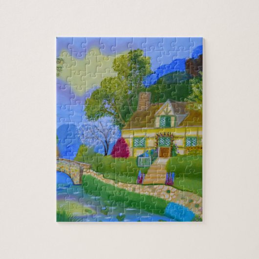 Lente Cottage Legpuzzel (Verticaal)