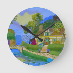Lente Cottage Ronde Klok