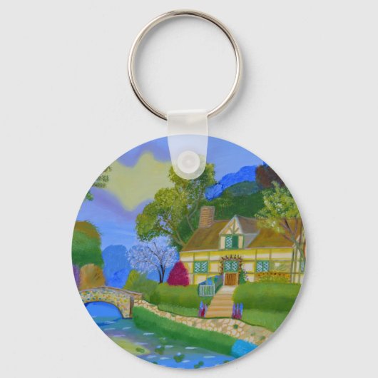 Lente Cottage Sleutelhanger (Voorkant)