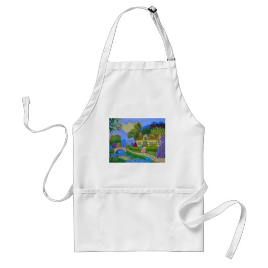 Lente Cottage Standaard Schort (Voorkant)