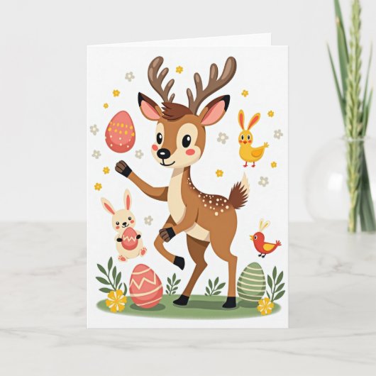 Lente Creatuur Viering Kaart (Voorkant)