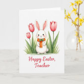 Lente Creatuur Wensen Kaart (Gele Bloem)