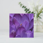 Lente Crocus Bloem Fotografie Bedankkaart (Staand voorkant)