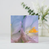 Lente Crocus Fotografie Bedankkaart (Staand voorkant)