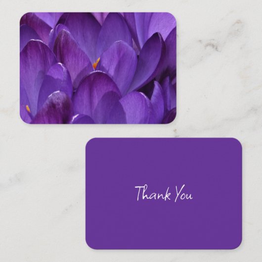 Lente Crocus Fotografie Notitiekaartje (Voorkant / Achterkant)