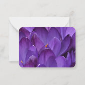 Lente Crocus Fotografie Notitiekaartje (Voorkant)