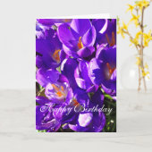 LENTE CROCUS KAART (Gele Bloem)