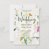 lente-daffodil bouquet bruiloft kaart (Voorkant)