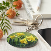 Lente Daffodils. Sleutelhanger (Zijkant)