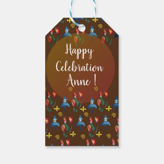 Lente dag cadeaulabel (Achterkant)