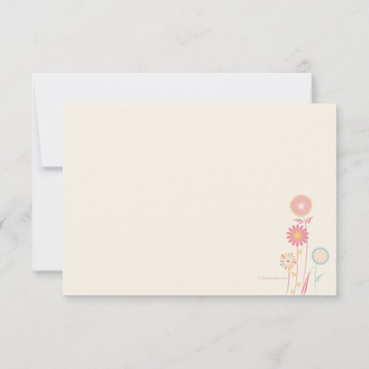 Lente dag Dank je kaarten (Achterkant)