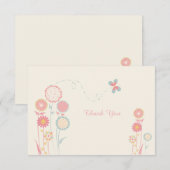 Lente dag Dank je kaarten (Voorkant / Achterkant)