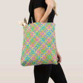 Lente Dag Kleurrijke Pastel Patroon Modern Tote Bag (Dichtbij)