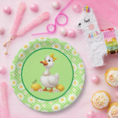Lente Daisy Gans Papieren Bordje (Feest)