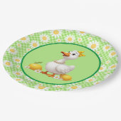 Lente Daisy Gans Papieren Bordje (Gekanteld)