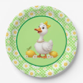 Lente Daisy Gans Papieren Bordje (Voorkant)