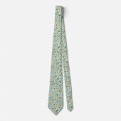 Lente Daisy Micro Patroon Stropdas (Voorkant)