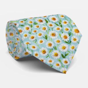 Lente Daisy Micro Patroon Stropdas