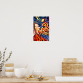Lente Dame Poster - Schilderij (Keuken)