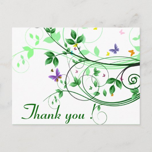 Lente Dank u Briefkaart (Voorkant)