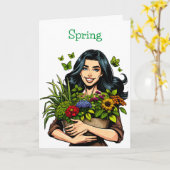 lente | De beste tijd van het jaar Vriendschap Kaart (Gele Bloem)